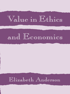 cover image of Value in Ethics and Economics